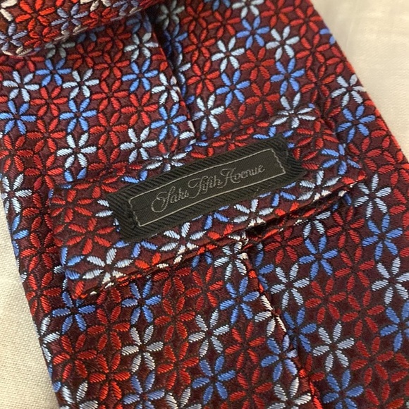 Saks Fifth Avenue Black Label Silk Floral Tie - Picture 4 of 5